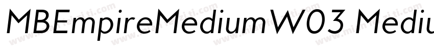 MBEmpireMediumW03 Medium Regula字体转换